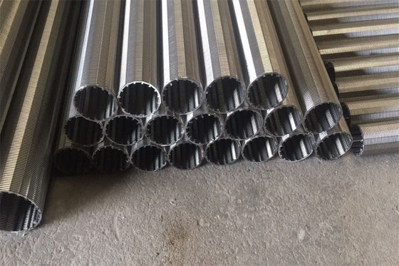 Tube angulaire d'écran de fil de cale de tamis du tuyau de filtrage de construction forte SS304