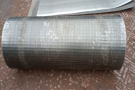Tube angulaire d'écran de fil de cale de tamis du tuyau de filtrage de construction forte SS304