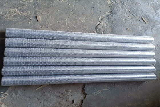 Tube adapté aux besoins du client anti par rouille de tamis filtrant de SUS316 Johnson Wedge Wire Screen DN 60mm