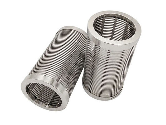 Tube adapté aux besoins du client anti par rouille de tamis filtrant de SUS316 Johnson Wedge Wire Screen DN 60mm