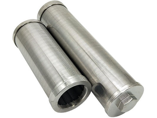 Tube adapté aux besoins du client anti par rouille de tamis filtrant de SUS316 Johnson Wedge Wire Screen DN 60mm
