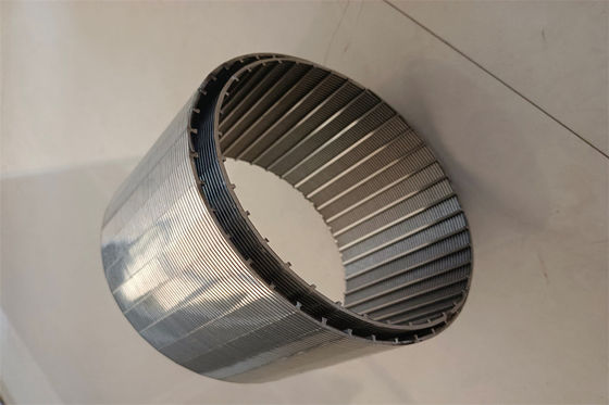l'écran de fil de profil de 159mm 168mm a enveloppé le filtre de fil de l'acier inoxydable 304