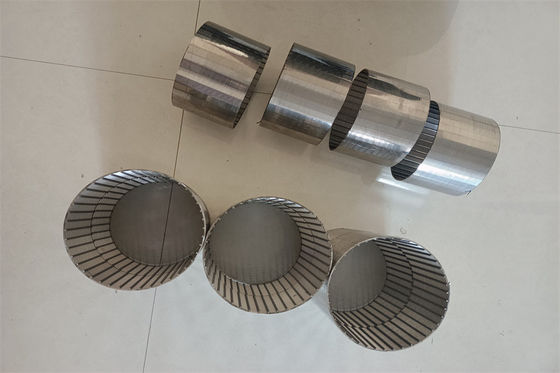 l'écran de fil de profil de 159mm 168mm a enveloppé le filtre de fil de l'acier inoxydable 304
