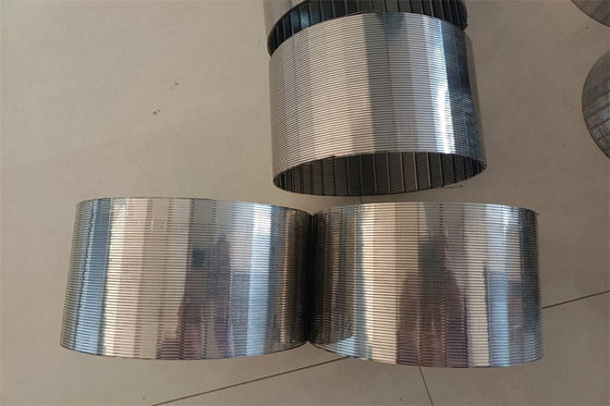 l'écran de fil de profil de 159mm 168mm a enveloppé le filtre de fil de l'acier inoxydable 304