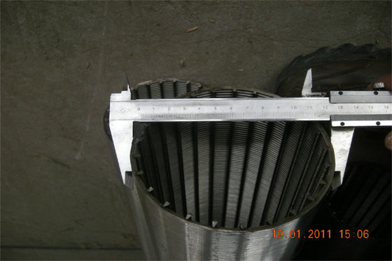 Tube continu de l'acier inoxydable AISI 316 d'écran de fente d'OD 126mm
