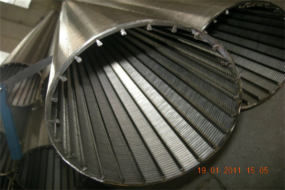 Tube continu de l'acier inoxydable AISI 316 d'écran de fente d'OD 126mm