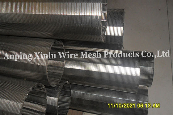 Tube continu AISI 316 OD 86mm Gap 0.1mm Johnson Wire Screen de tamis filtrant de fente