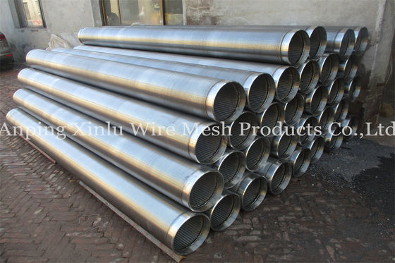Tamis filtrant de puits d'eau de contrôle de sable SS316 SS304L Johnson Slotted Well Screen