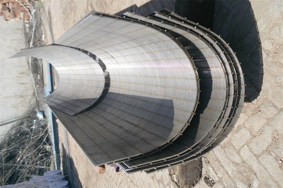 Fente du fil 0.6mm de cale d'écran de courbure de tamis de filtre d'arc pour l'équipement d'eaux usées