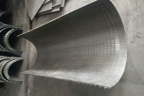 Fente du fil 0.6mm de cale d'écran de courbure de tamis de filtre d'arc pour l'équipement d'eaux usées
