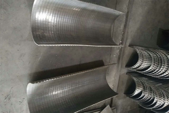 Fente du fil 0.6mm de cale d'écran de courbure de tamis de filtre d'arc pour l'équipement d'eaux usées