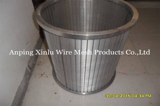 520mm OD Wedge Wire Screen Mesh SS304 SS321 Stainless Steel Mesh Cylinder