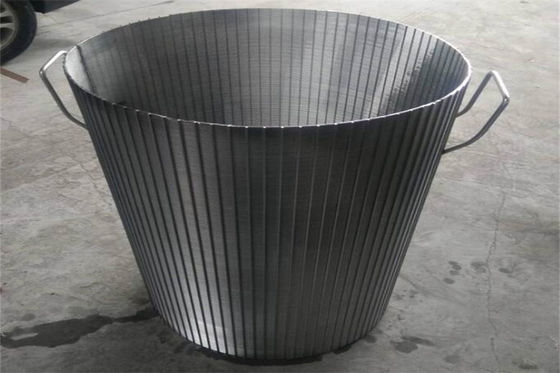 520mm OD Wedge Wire Screen Mesh SS304 SS321 Stainless Steel Mesh Cylinder
