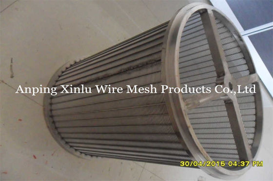 520mm OD Wedge Wire Screen Mesh SS304 SS321 Stainless Steel Mesh Cylinder