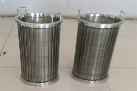 Filtres de tamis de fil de cale de solides solubles 316L/écran à cylindre rotatif pour le séparateur