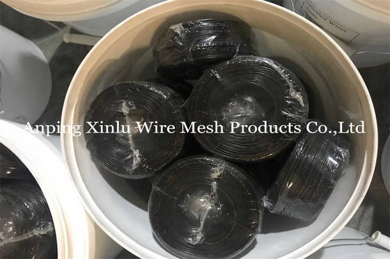 16 épaisseur fil de corde noir recuit anti-corrosion 1 mm - 2 mm de diamètre double boucle de rebar de liaison de fil