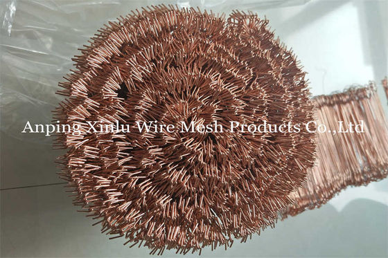 Fils jumeaux revêtus de cuivre double boucle fil de cravate 1,2 mm galvanisé 4 pouces de longueur