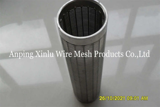 3&quot; enveloppe Johnson Water Well Screen Pipe de fil de V avec la surface douce de filtration