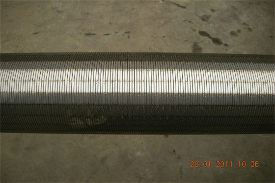 Tuyau de filtre pour puits de l'eau de l'acier 08x18h10 OD 126mm pour le traitement des eaux résiduaires