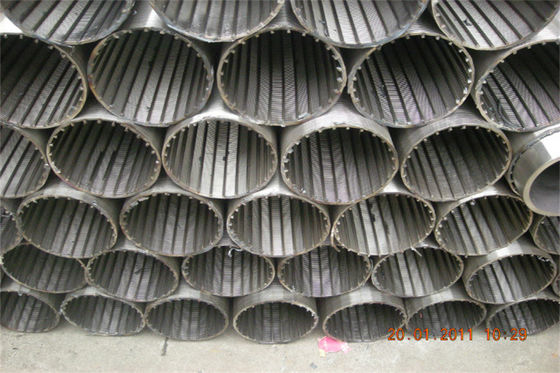 Tuyau de filtre pour puits de l'eau de l'acier 08x18h10 OD 126mm pour le traitement des eaux résiduaires