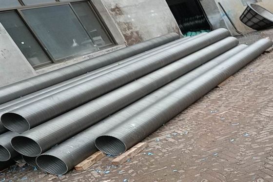 Taille du filtre pour puits api 20 d'huile de fil de cale avec Johnson Screen Pipe AISI 316L