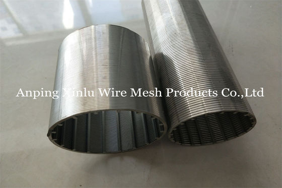 Tuyau de la fente 35-100 Mesh Johnson Type Vee Wire Screen du filtre DN200