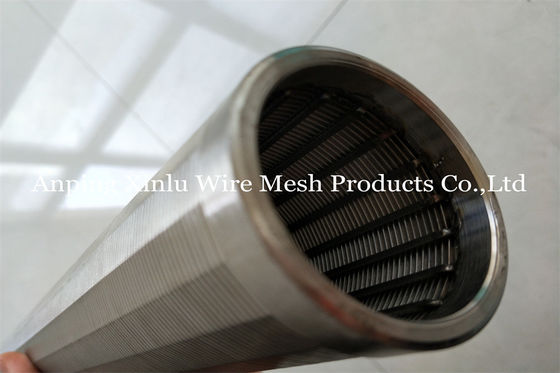 Écran cylindrique de Johnson Type Wedge Wire Stainless d'élément en acier de tamis filtrant
