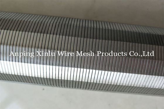 Écran cylindrique de Johnson Type Wedge Wire Stainless d'élément en acier de tamis filtrant