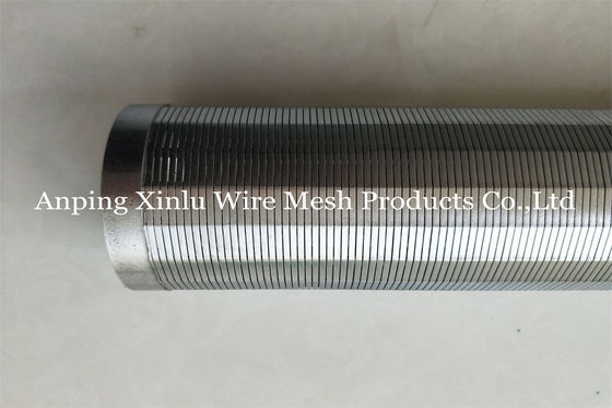 filtre de pompe de tuyau d'écran de 75mm Johnson Vee Wire Wrapped Continuous Slotted