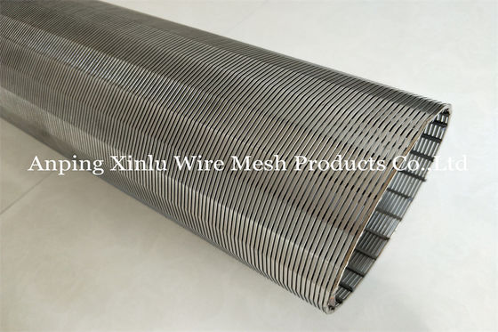 Acier continu 304 Johnson Wedge Wire Screen Tubes de Stainnless de fente 8&quot; X 10ft