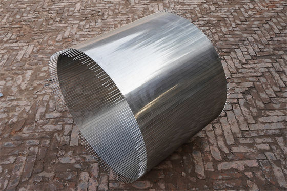 Fente formée en vé 40mm de tuyau d'écran de fil de la cale Ss304