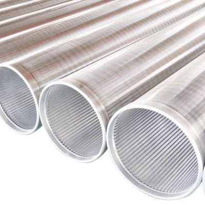 tuyau continu d'écran enveloppé par fil en vé de fente de 3.2x6mm pour le forage profond de puits