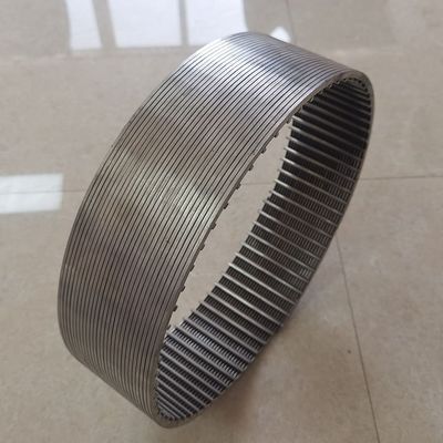 tuyau continu d'écran enveloppé par fil en vé de fente de 3.2x6mm pour le forage profond de puits