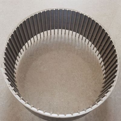 tuyau continu d'écran enveloppé par fil en vé de fente de 3.2x6mm pour le forage profond de puits
