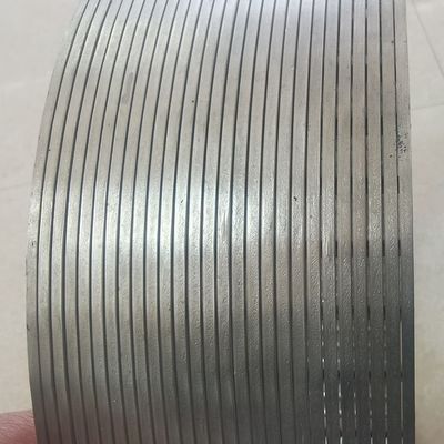 tuyau continu d'écran enveloppé par fil en vé de fente de 3.2x6mm pour le forage profond de puits