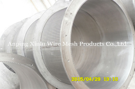 Les eaux usées de Mesh Drum Full Welded For de fil intérieur du diamètre 1250mm