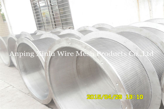 Les eaux usées de Mesh Drum Full Welded For de fil intérieur du diamètre 1250mm