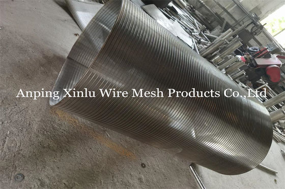 Les eaux usées de Mesh Drum Full Welded For de fil intérieur du diamètre 1250mm